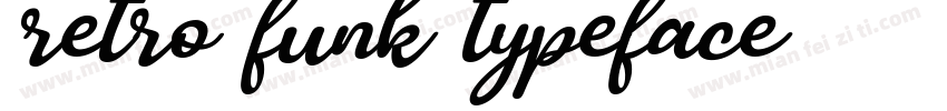 retro funk typeface字体转换